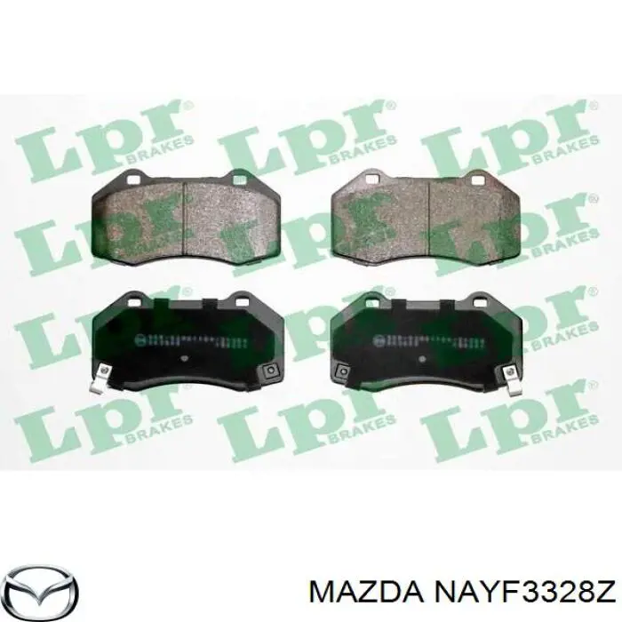 NAYF3328Z Mazda pastillas de freno delanteras