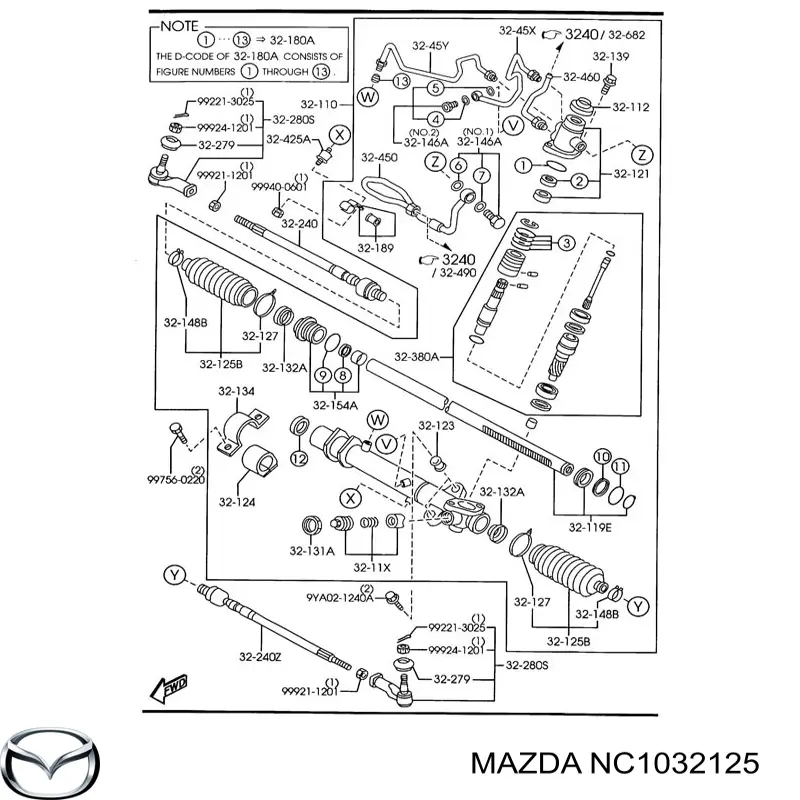 Guardapolvo de dirección Mazda B45632125 precio, desde 14,01 EUR