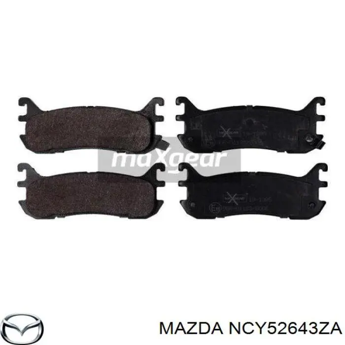 NCY52643ZA Mazda pastillas de freno traseras