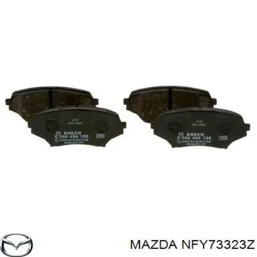 NFY73323Z Mazda pastillas de freno delanteras