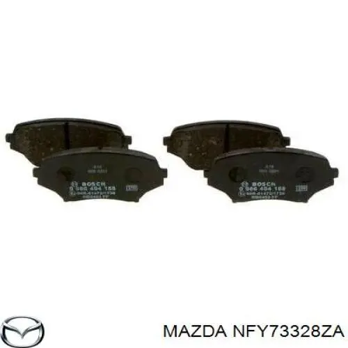 NFY73328ZA Mazda pastillas de freno delanteras