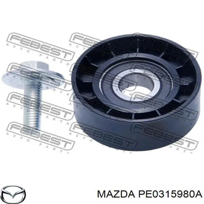 Tensor de correa poli V PE0115980A Mazda