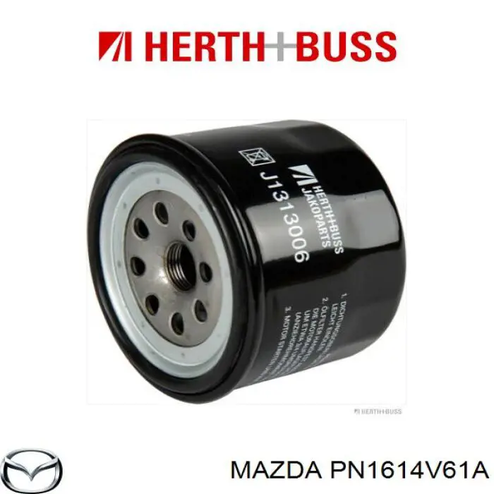 PN1614V61A Mazda filtro de aceite