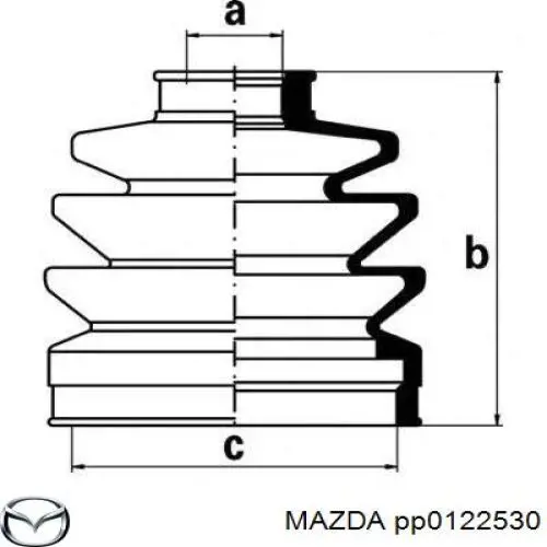 MZ0067 DAC fuelle, árbol de transmisión delantero exterior