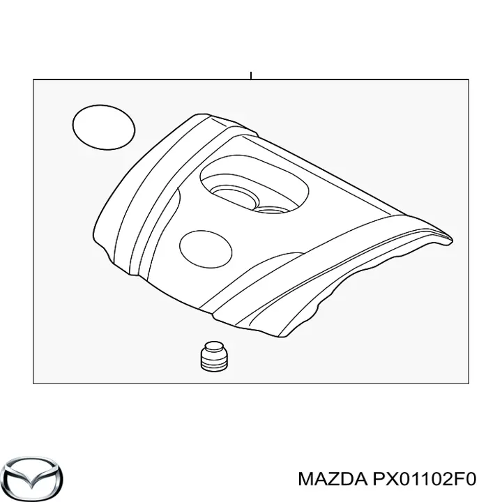 Tapa del motor decorativa para Mazda CX-30 (DM)