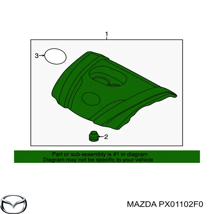 Cubierta decorativa del motor Mazda PX01102F0 precio, desde 137,20 EUR