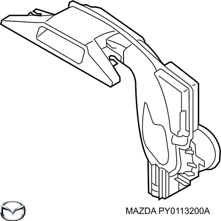 PY0113200A Mazda entrada del filtro de aire