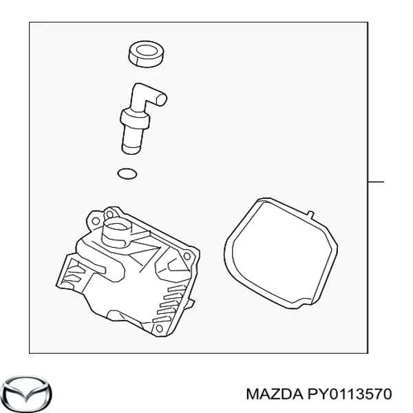 PY0113570 Mazda separador de aceite, aireación cárter aceite