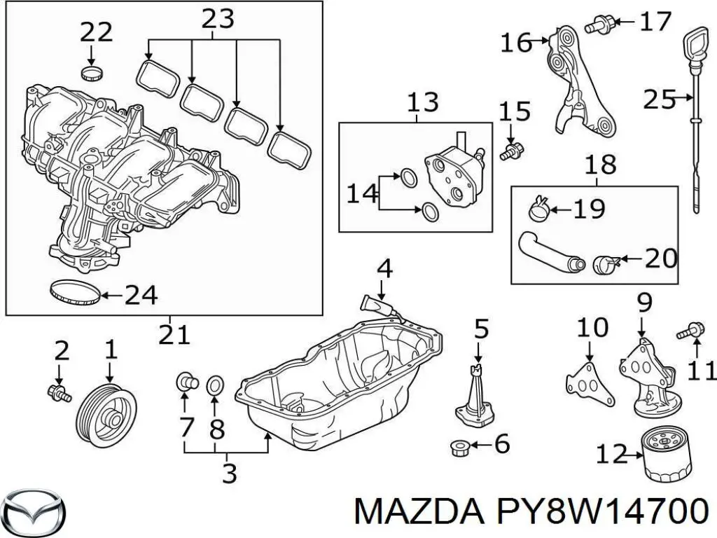 PY8W14700 Mazda