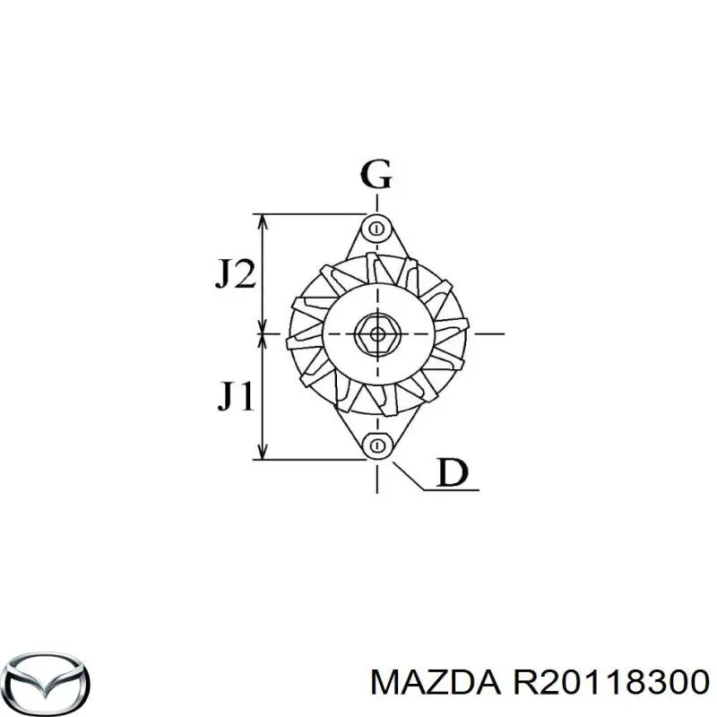 R20118300 Mazda alternador
