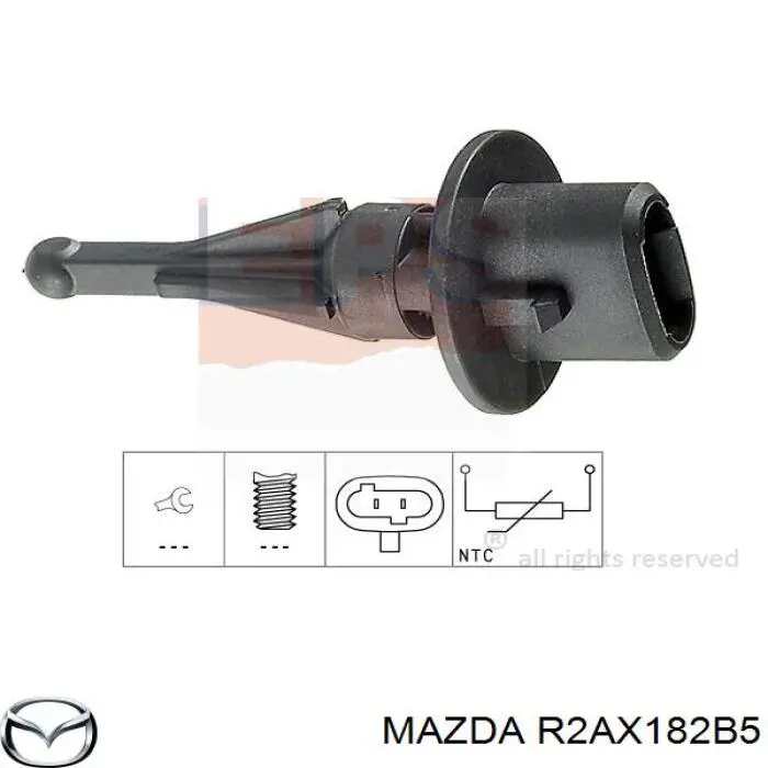 R2AX182B5 Mazda sensor, temperatura del aire de admisión