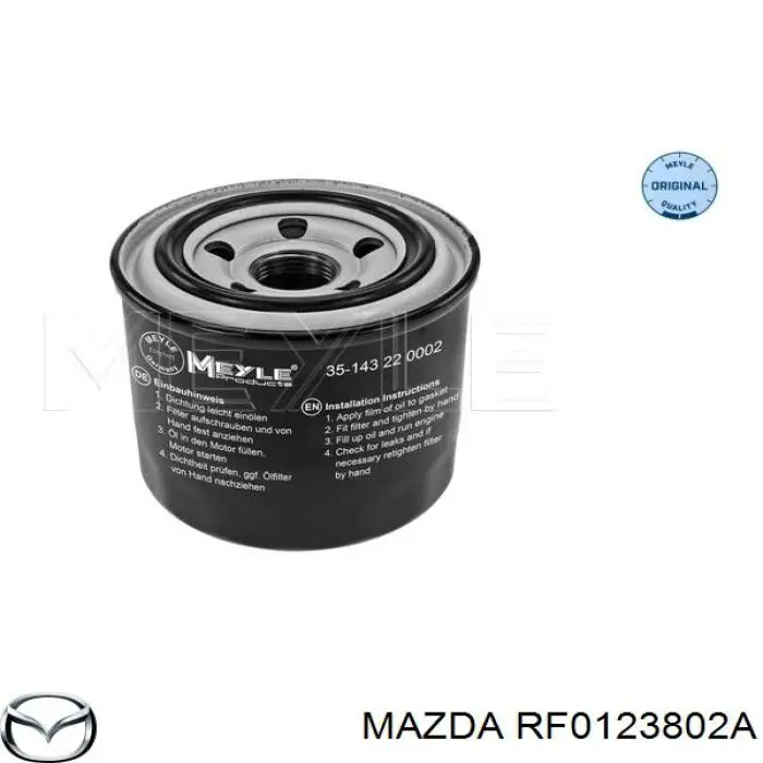 RF0123802A Mazda filtro de aceite