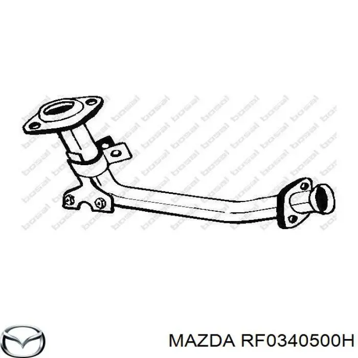 Tubo de admisión del silenciador de escape delantero para Mazda 626 (GC)