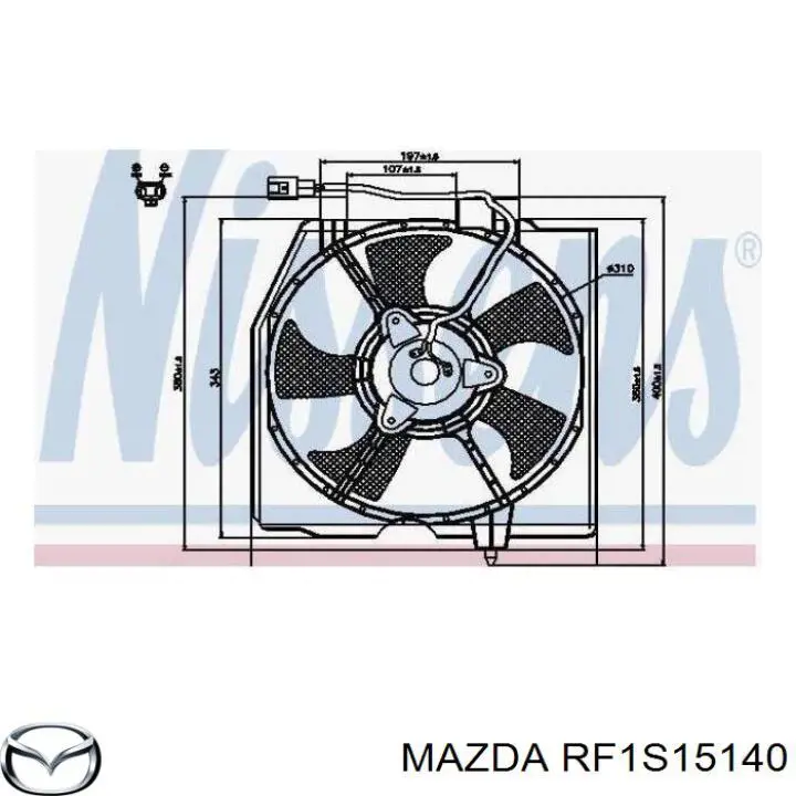 RF1S15140 Mazda rodete ventilador, refrigeración de motor