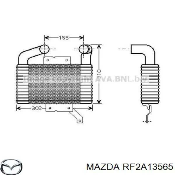 Radiador de intercooler Mazda 626 5 (GF)