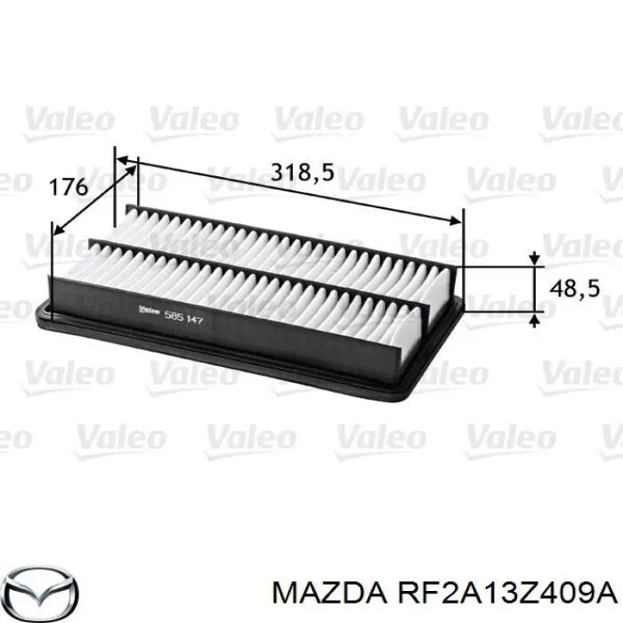 RF2A13Z409A Mazda filtro de aire