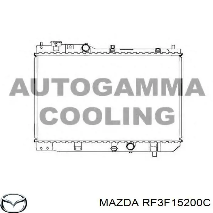 RF3H15200B Mazda Refrigeración del motor