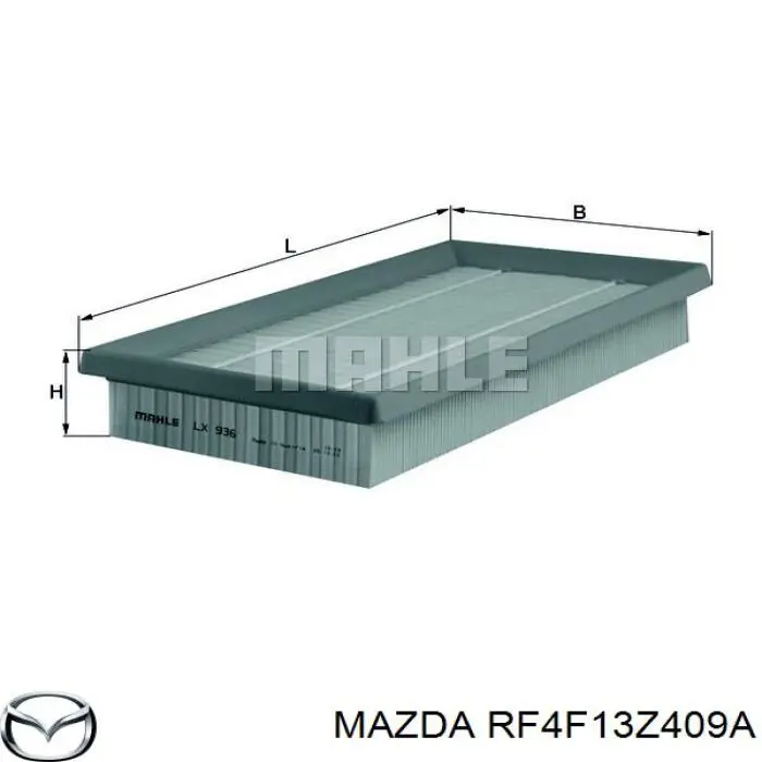 El filtro de aire Mazda RF4F13Z409A precio, desde 8,82 EUR