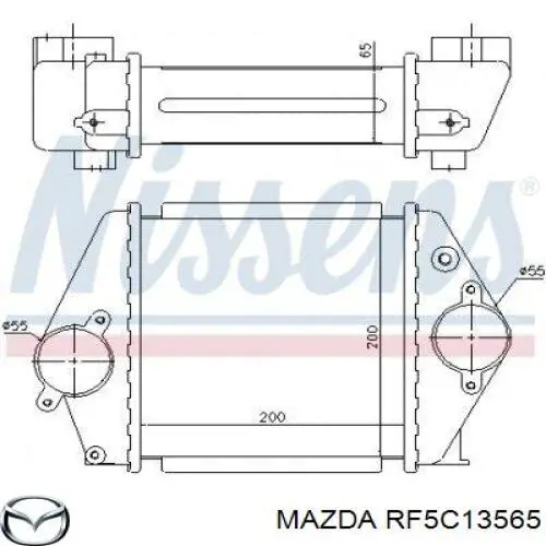 RF5C13565 Mazda intercooler