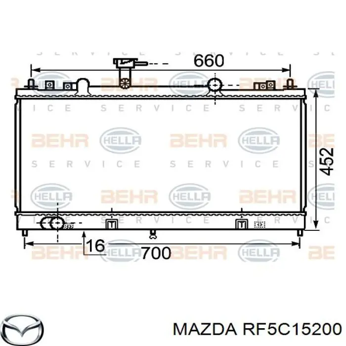 Água radiador Mazda RF5C15200B precio, desde 89,50 EUR