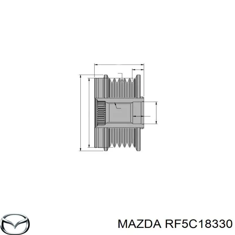 Polea alternador RF5C18330 Mazda