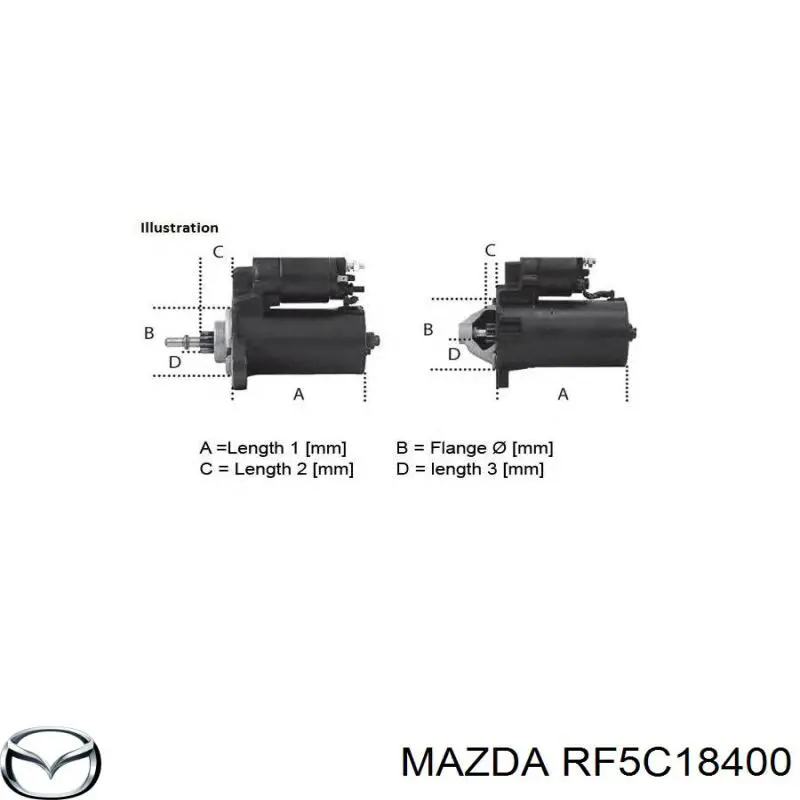 Comprar RF5C18400 Mazda Motores de arranque