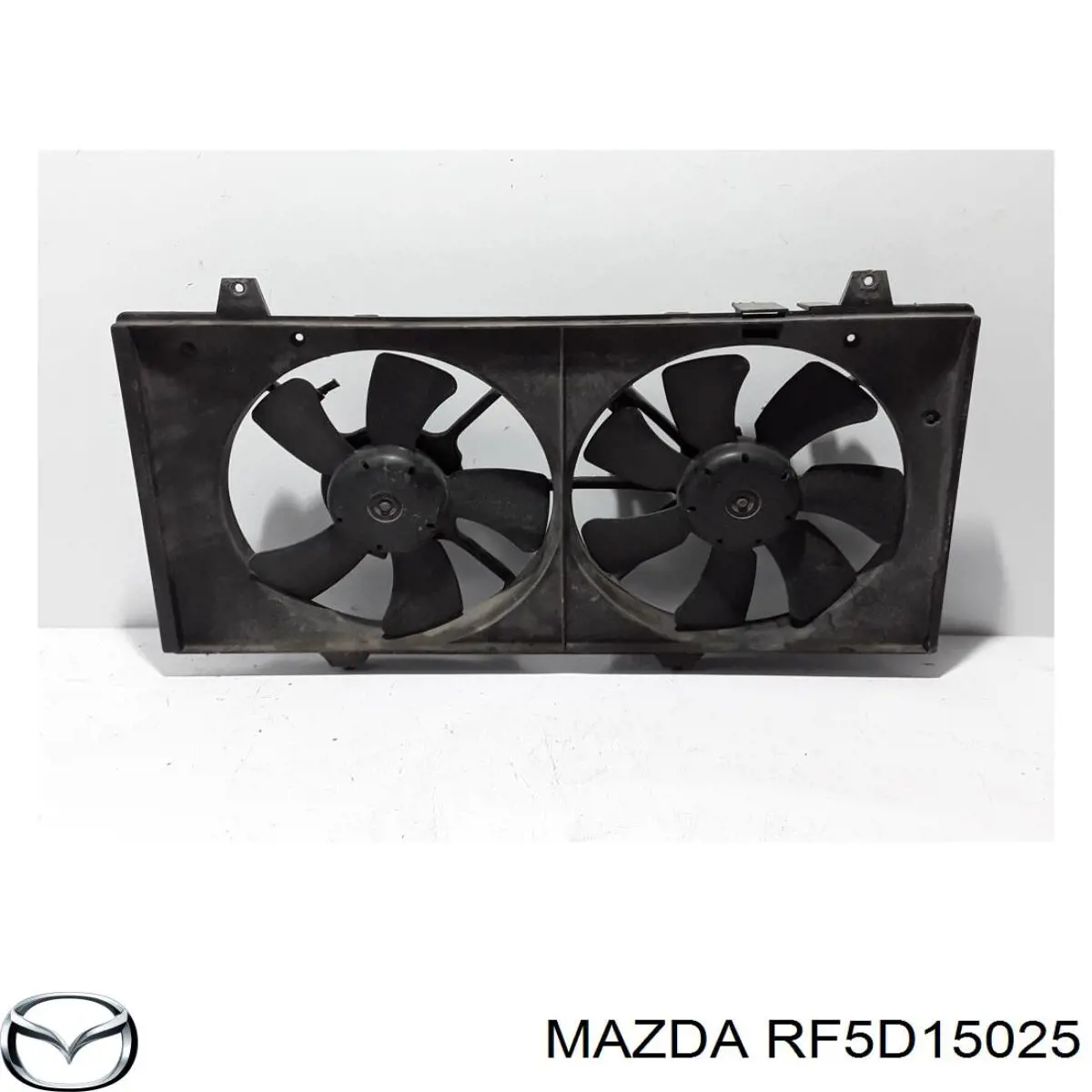 RF5D15025 Mazda difusor de radiador, ventilador de refrigeración, condensador del aire acondicionado, completo con motor y rodete