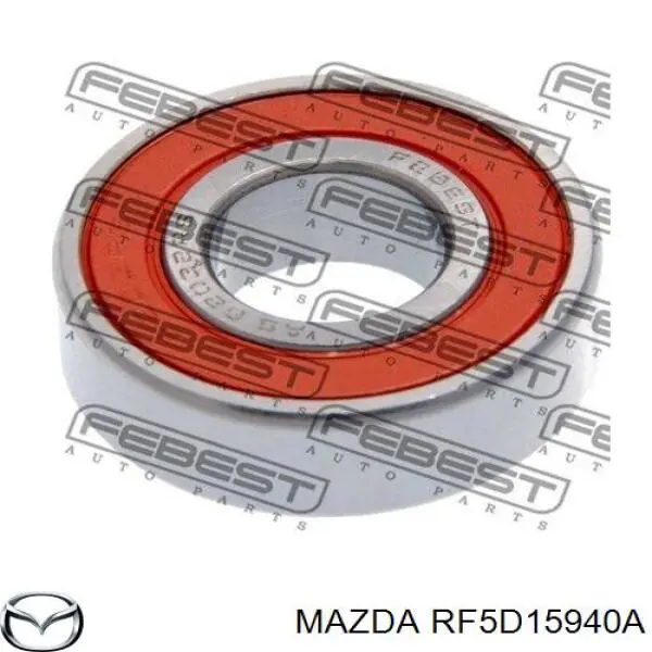 RF5D15940A Mazda polea inversión / guía, correa poli v