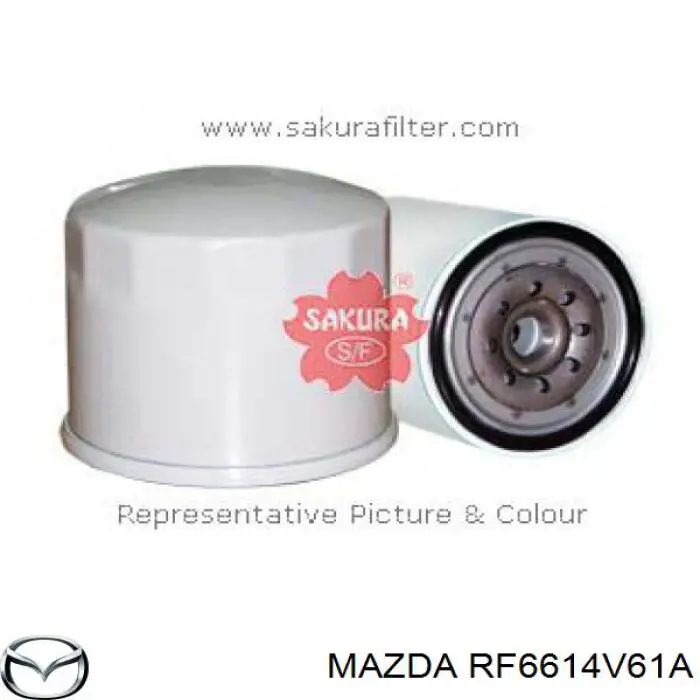 RF6614V61A Mazda filtro de aceite