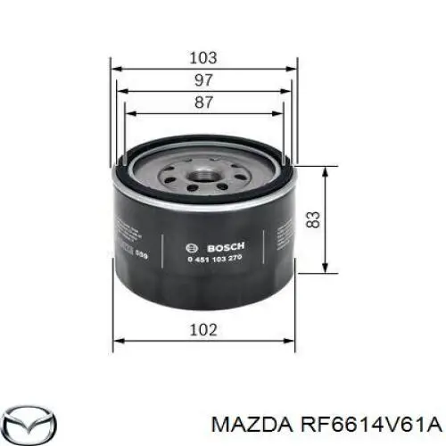 Comprar RF6614V61A Mazda Filtros de aceite