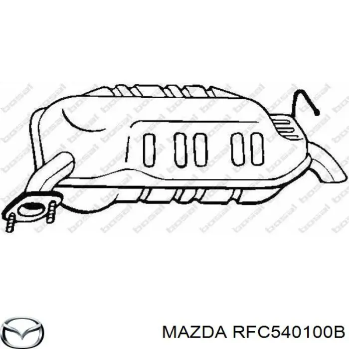RFC540100B Mazda Silenciador trasero