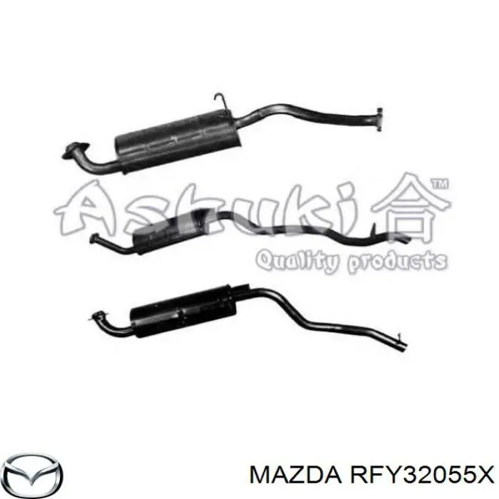 RFY32055X Mazda Catalizador de gasolina y diésel