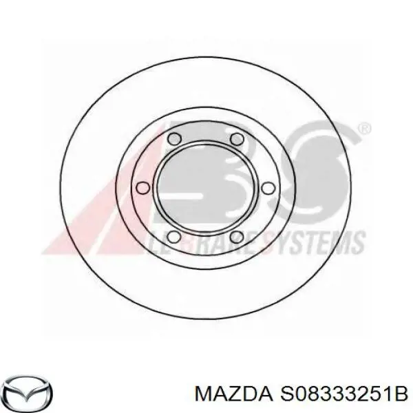 S08333251B Mazda disco de freno delantero