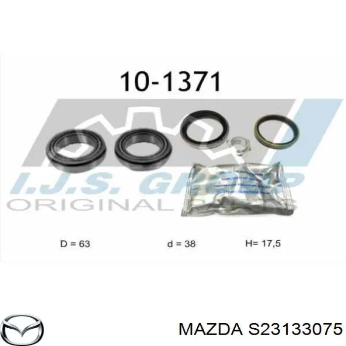 S23133075 Mazda cojinete de rueda delantero