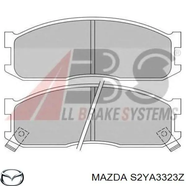 S2YA3323Z Mazda pastillas de freno delanteras