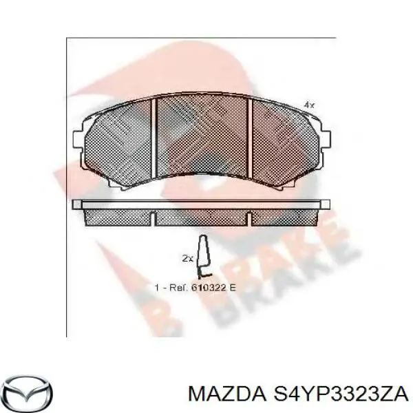 Comprar S4YP3323ZA Mazda Pastillas delanteras de freno