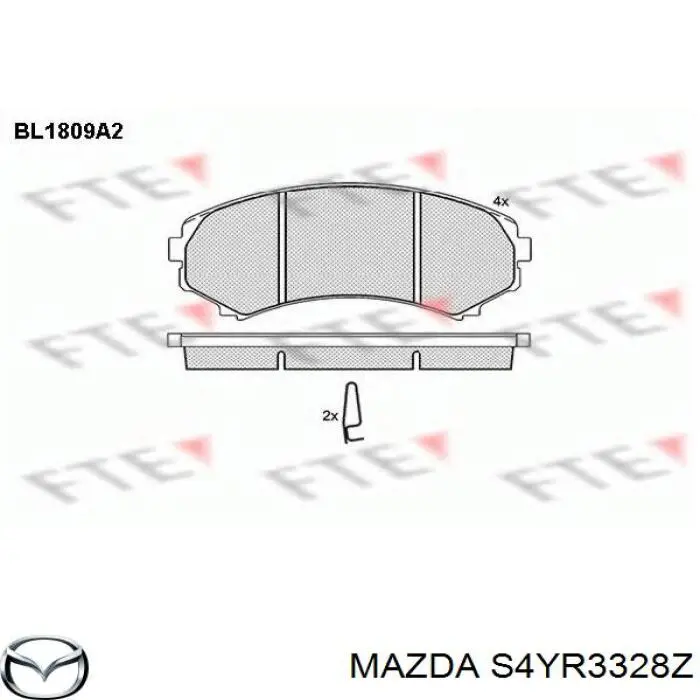 S4YR3328Z Mazda pastillas de freno delanteras