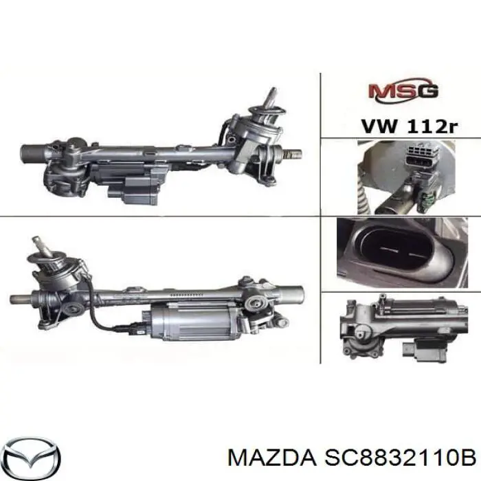 Cremallera de dirección SC8832110B Mazda