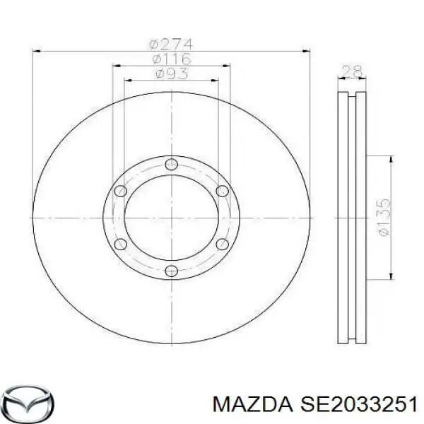 SE2033251 Mazda Discos