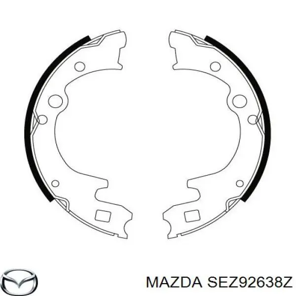 SEZ92638Z Mazda zapatas de frenos de tambor traseras