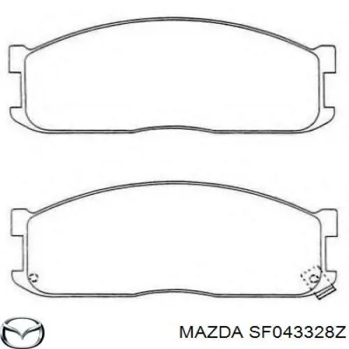 SF043328Z Mazda pastillas de freno delanteras