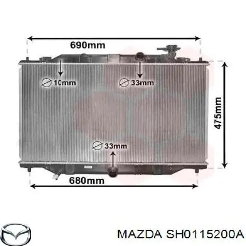 Água radiador Mazda SH0115200A precio, desde 133,27 EUR