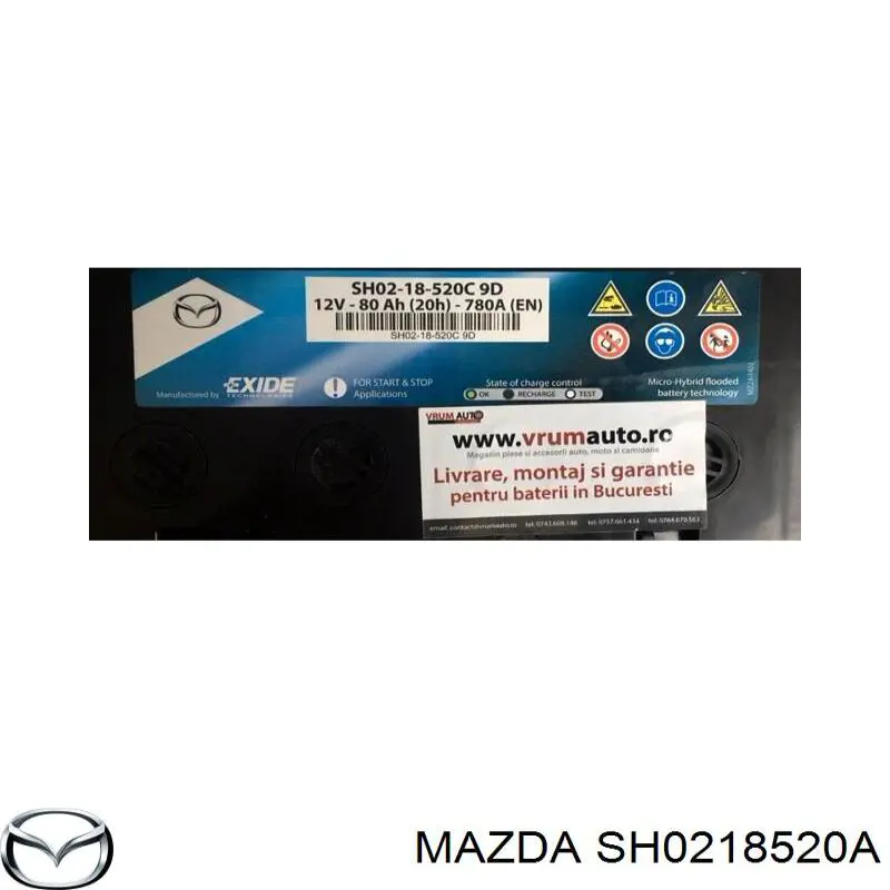 Comprar SH0218520A Mazda Batería de coche