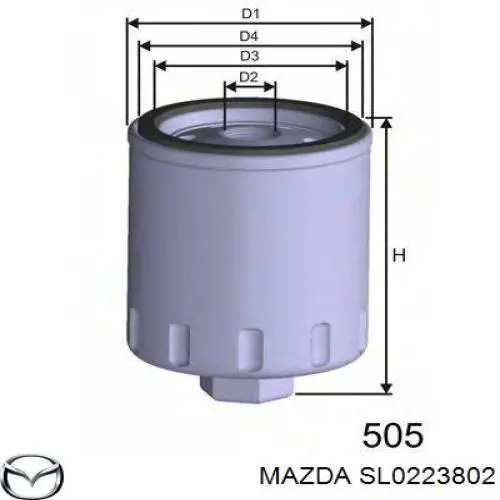 Comprar SL0223802 Mazda Filtros de aceite