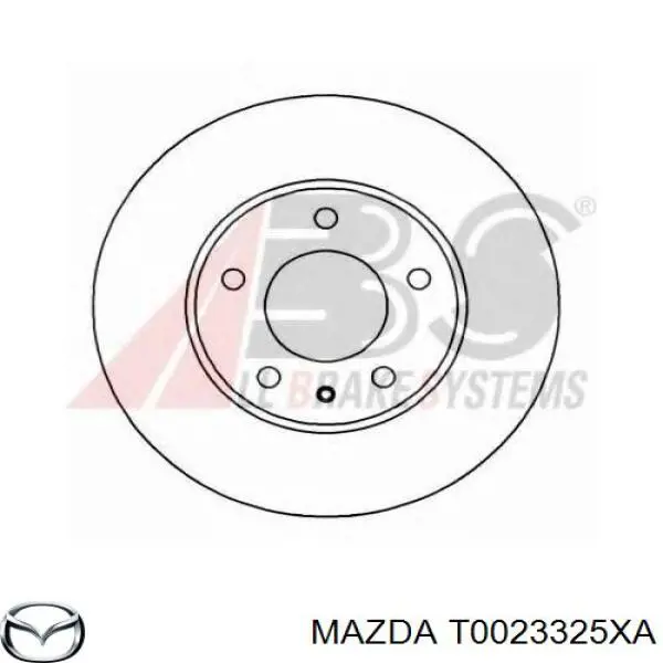 T0023325XA Mazda disco de freno delantero