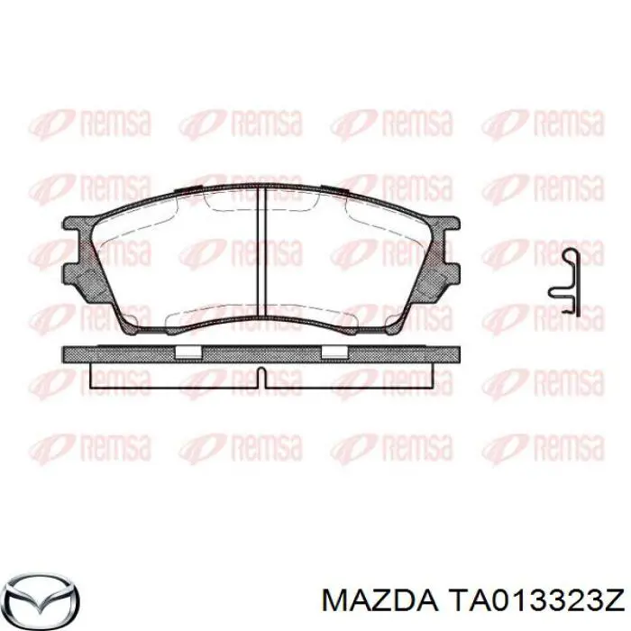 TA013323Z Mazda pastillas de freno delanteras