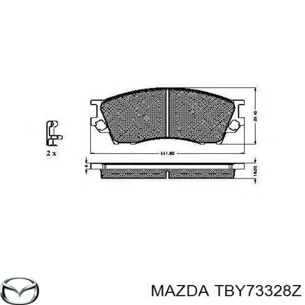 TBY73328Z Mazda pastillas de freno delanteras