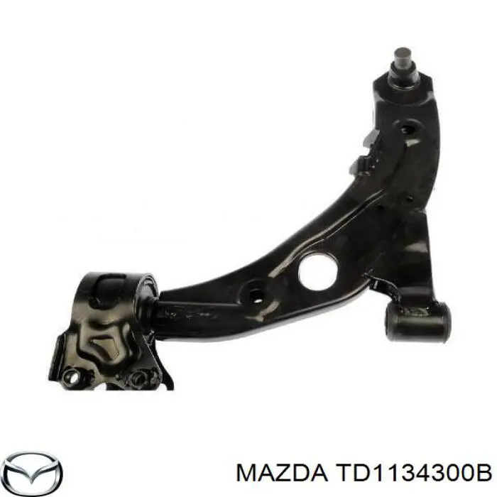 Barra oscilante, suspensión de ruedas delantera, inferior derecha para Mazda CX-9 (TB)