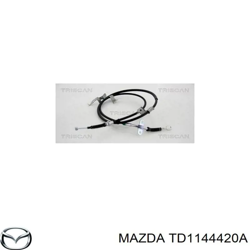 TD1144420A Mazda cable de freno de mano trasero izquierdo