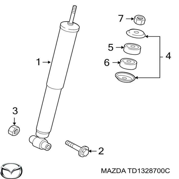Amortiguadores posteriores para Mazda CX-9 (TB)